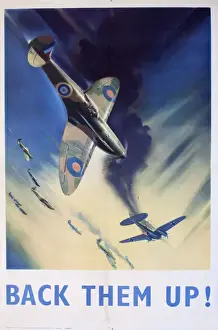 WW2 poster, Back Them Up