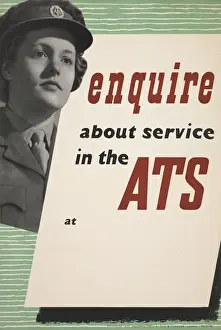 Territorial Prints: WW2 Poster -- ATS recruitment