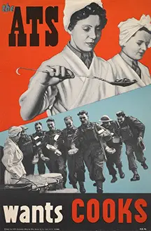 Territorial Prints: WW2 Poster -- the ATS wants Cooks