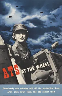 Deliver Prints: WW2 Poster -- ATS At The Wheel