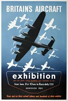 Images Dated 17th November 2014: WW2 poster, Britains Aircraft Exhibition, London