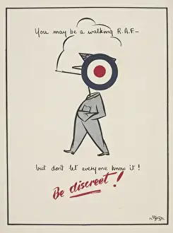 Warning Prints: WW2 Poster -- be discreet