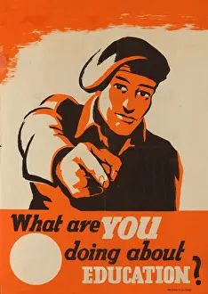Beret Prints: WW2 Poster -- What are you doing about Education?