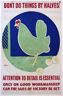WW2 poster, Don t do things by halves