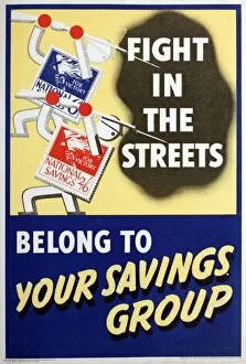 WW2 poster, Fight in the Streets