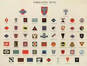 Allied Collection: WW2 Poster -- Formation Signs