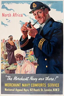 Merchant Gallery: WW2 poster, The Merchant Navy was there