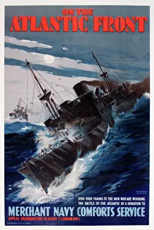 Waves Gallery: WW2 poster, Merchant Navy Comforts Service
