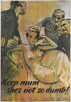 WW2 Poster -- Keep mum, shes not so dumb