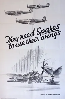 Spare Prints: WW2 poster, They need spares to use their wings
