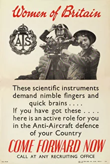 Territorial Collection: WW2 Poster -- Women of Britain Come Forward Now