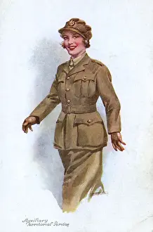 WW2 - Pretty girl of the ATS (Auxiliary Territorial Service)