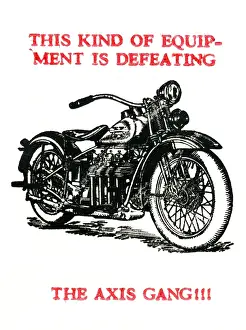 Harley Prints: WW2 - Propaganda - Equipment to defeat the Axis Gang