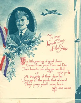WW2 R. A. F. Greetings Card