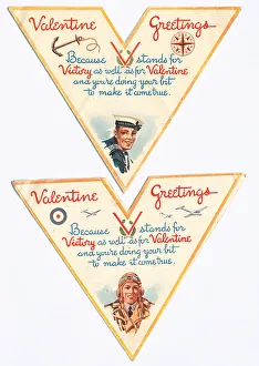 Representing Prints: WW2 R. A. F. And Royal Navy Valentines