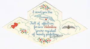 WW2 R. A. F. Valentines Card Inside