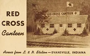 Indiana Prints: WW2 - Red Cross Canteen - Evansville, Indiana, USA