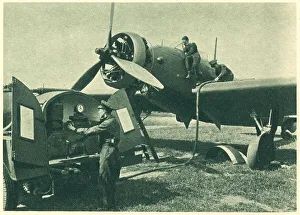 Wellesley Prints: WW2 - Refuelling A Wellesley Bomber