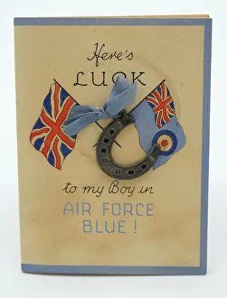 Metallic Prints: WW2 Royal Air Force Greetings Card