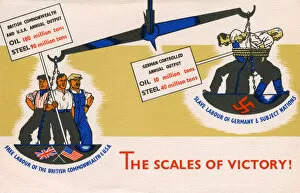 Slave Collection: WW2 - The Scales of Victory - Oil and Steel Output compared