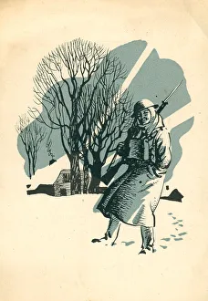 Searchlight Prints: WW2 Searchlight Regiment Christmas Card