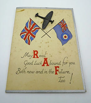Attached Collection: WW2 Spitfire Greetings Card