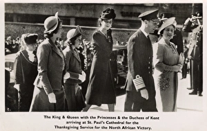 Images Dated 10th March 2017: WW2 - Thanksgiving Service for Victory in North Africa