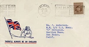 Postal Collection: WW2 There'll Always Be An England, Bulldog and Union Jack