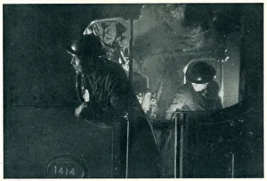 Ahead Prints: WW2 - Train Driver Watches Ahead