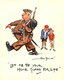 Correspondence Prints: WW2 Valentines Day card, Home Guard