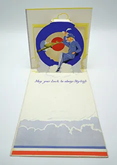 Themed Prints: WW2 W. A. A. F. Greetings Card