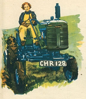 Agricultural Collection: WW2, Women's Land Army Tractor Driver
