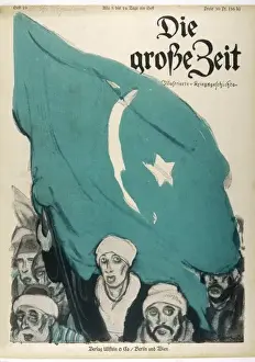 Germanys Prints: Wwi / 1915 / Turkish & Flag