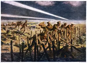 Search Lights Prints: Wwi / 1915 / Wire Cutting
