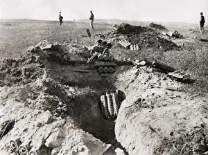 WWI: abandoned German gun emplacement near Rheims