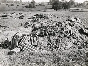 WWI: abanonded German gun emplacement near Rheims