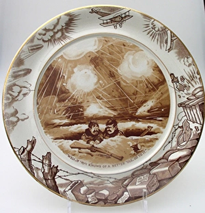 Images Dated 19th September 2010: WWI - Bairnsfatherware - Wall plaque