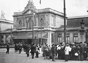 WWI: Belgian refugees, Louvain, Belgium