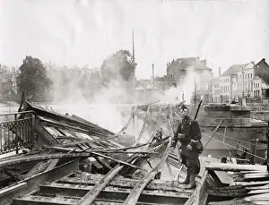 WWI: Belgian soldiers destroy railway line to Brussels