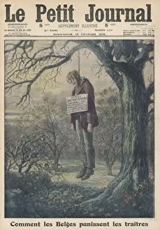 Belgians Prints: WWI / COLLABORATOR HANGED