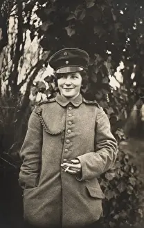Smile Prints: WWI - German Lady wearing a uniform