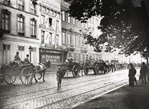 WWI: German transport, occupation of Brussels