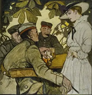 Wwi / Germans at Cafe