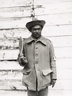 WWI: Gurkha solider and kukri, knife