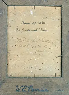 WWI hand-crafted and embossed triptych