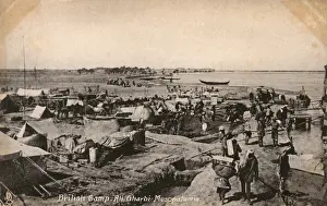 Iraqi Prints: WWI - Iraq - Mesopotamian Front - British Camp - Ali Gharbi