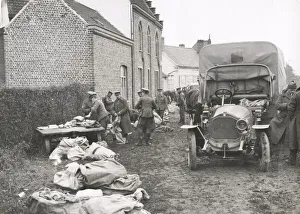 WWI: Mail bags, military post office