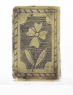 WWI matchbox cover engraving - Ypres and a floral pattern