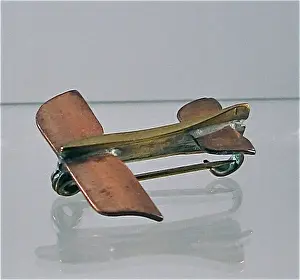 WWI monoplane brooch