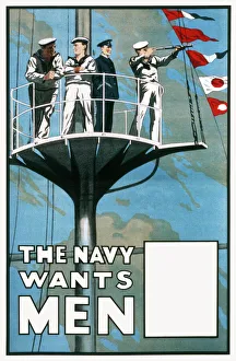 Recruiting Collection: Wwi Navy Recruitment